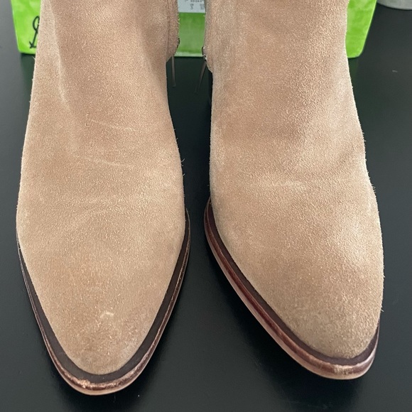 Sam Edelman Blake Oatmeal Ankle Booties - Picture 4 of 8